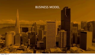 BUSINESS MODEL
Tuesday, July 23, 13
 