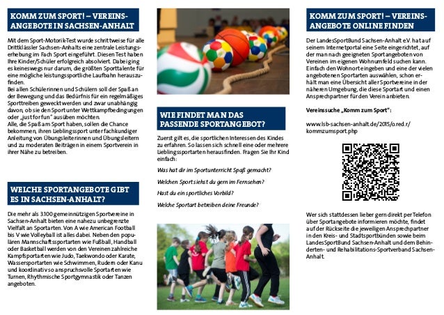 Komm Zum Sport Sportangebote In Sachsen Anhalt
