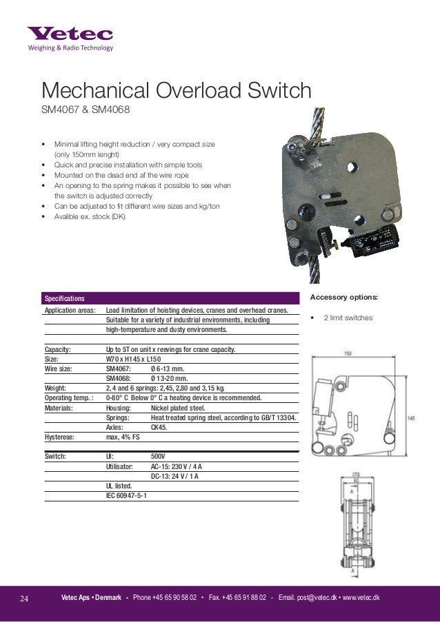 Mechanical overload switch