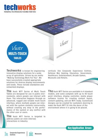 Vustr multi-touch tables