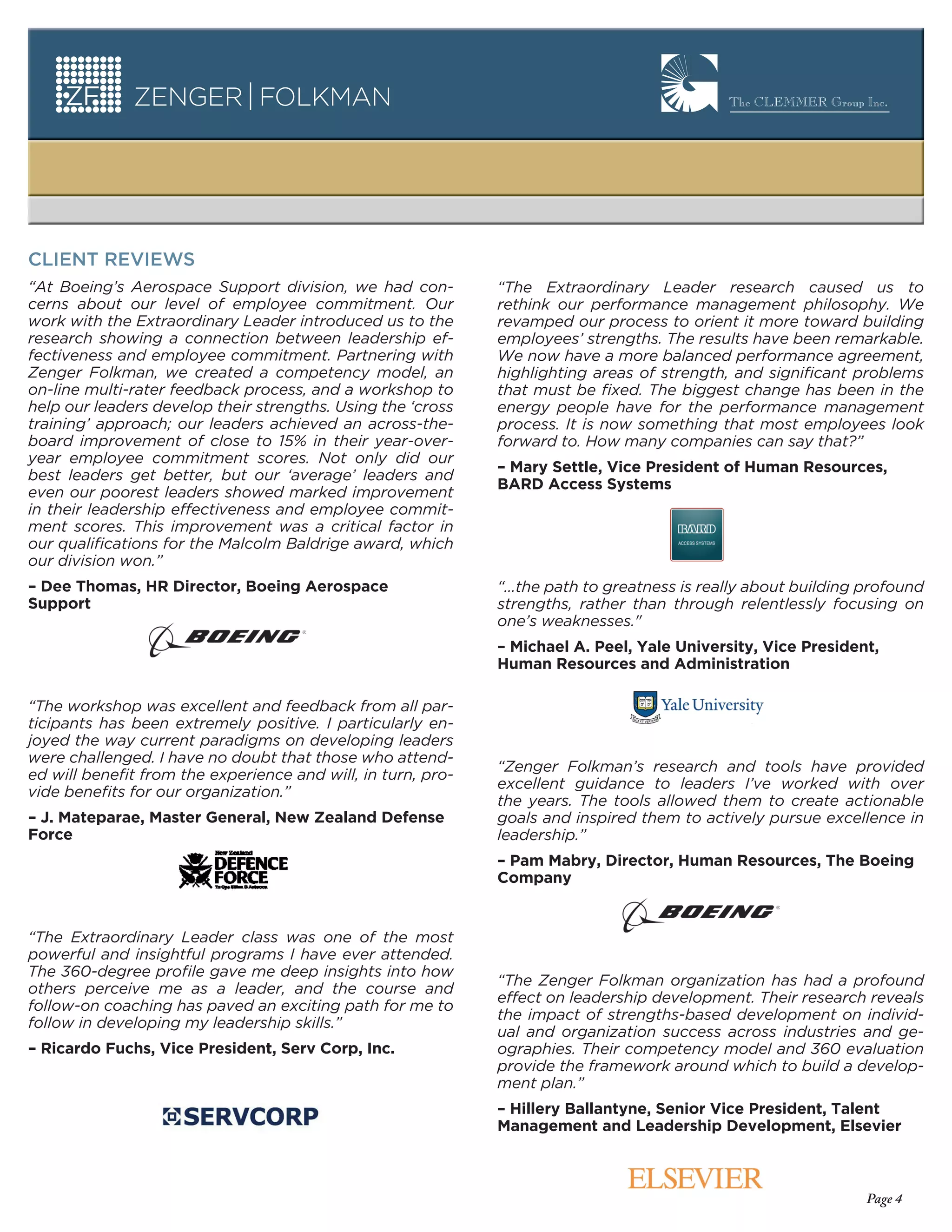 The Extraordinary Leader Workshop | PDF