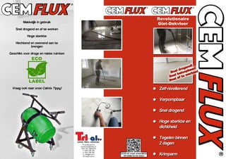 CEMFLUX self levelling cement screed