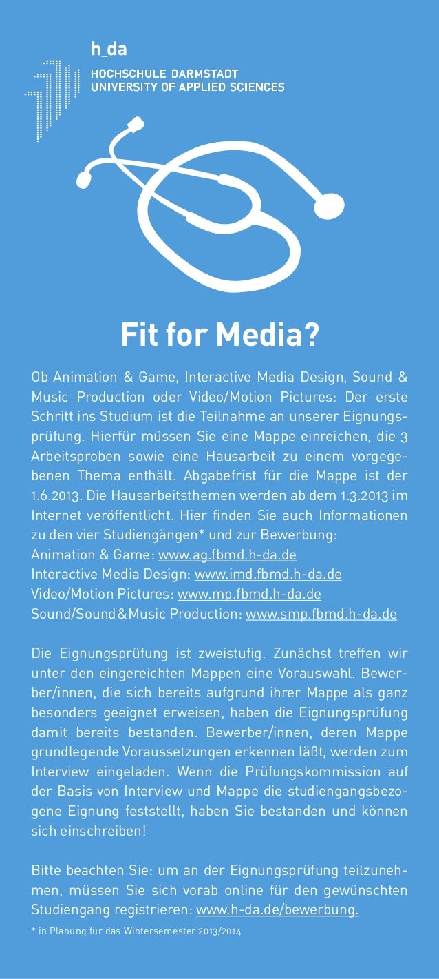 Flyer Eignungsprufung