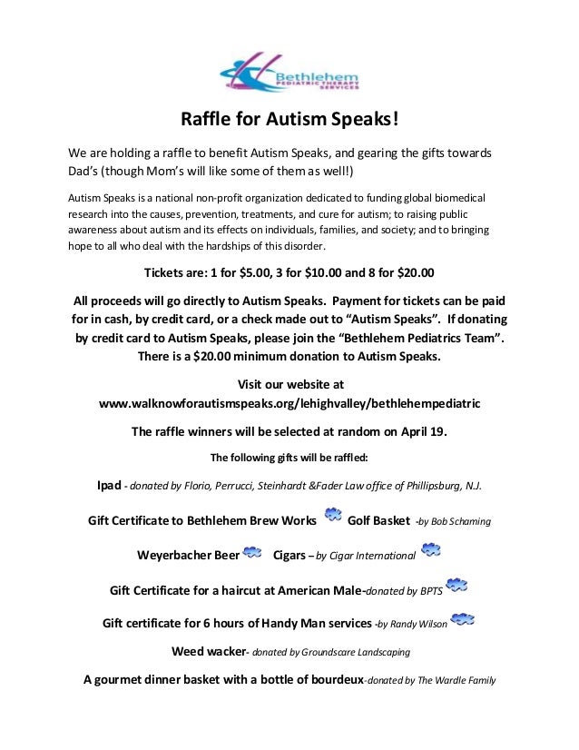 raffle certificate