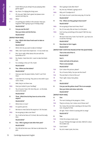 Flyers Sample Test 2 by Cambrudge Assessment | PDF