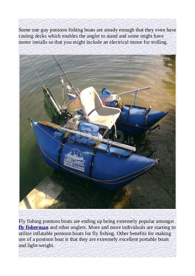 Fly fishing pontoon boats why more anglers are making use of pontoon