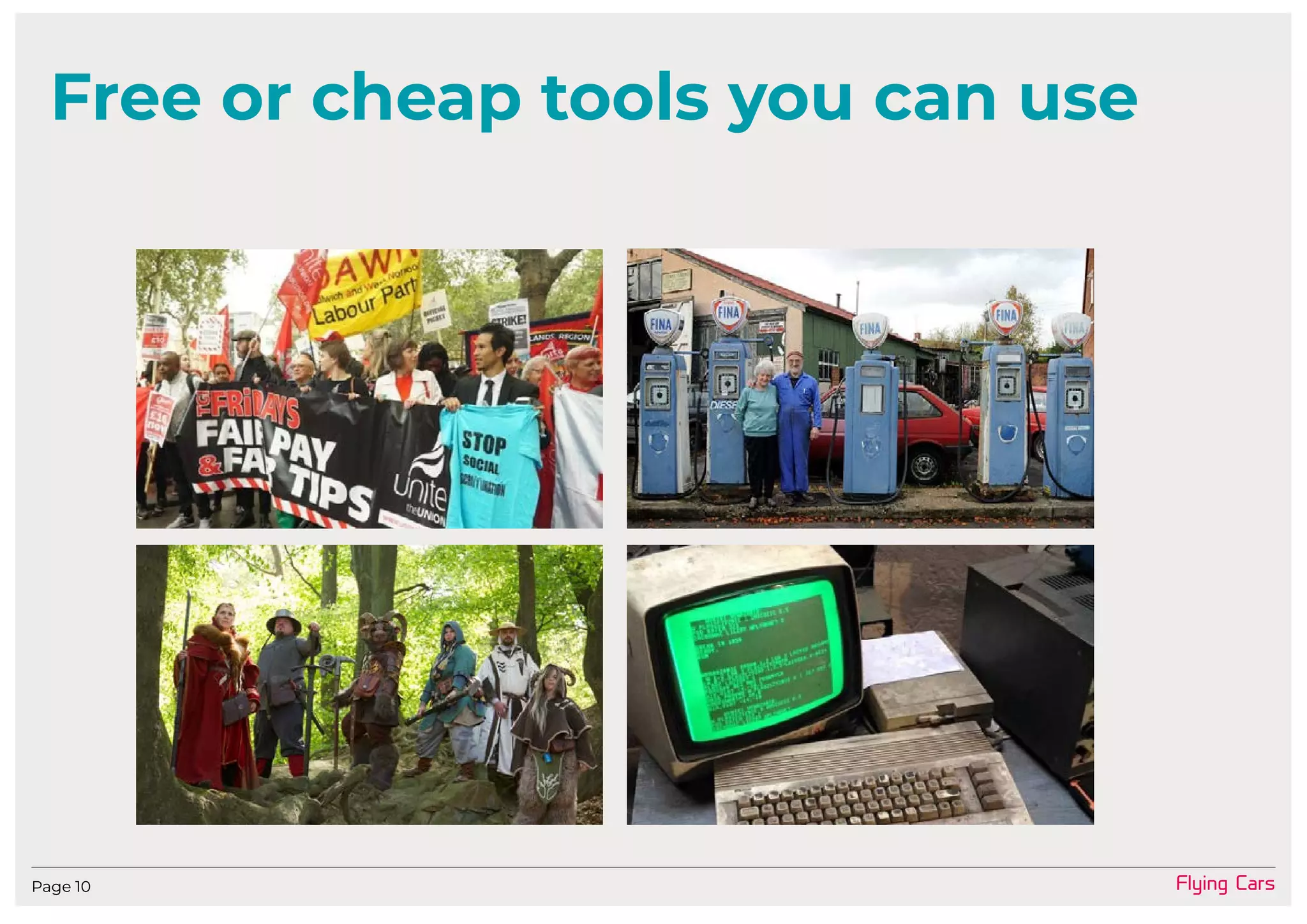 Flying CarsPage 10
Free or cheap tools you can use