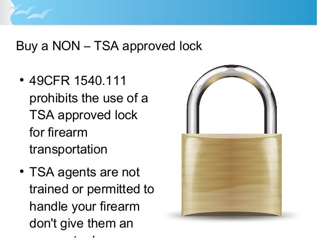 tsa gun lock