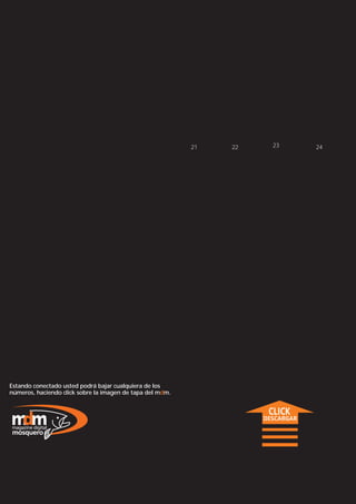 01            02                                              03                                                                                                          04                                                                     05   06     07        08




     09            10                                              11                                                                                                          12                                                                     13   14     15        16




     17            18                                              19                                                                                                          20                                                                     21   22     23        24




     25            26                                              27                                                                                                          28                                                                     29   30     31        32




     33            34                                              35                                                             AÑO 3
                                                                                                                                                                               36                                                             AÑO 4
                                                                                                                                                                                                                                                      37
                                                                                                    Magazine Mosquero.
                                                                      Cuidado del ambiente y difusión de pesca con mosca     # 35                                                                               Magazine Mosquero.
                                                                                                                                                                                  Cuidado del ambiente y difusión de pesca con mosca     # 36
                                                       P U B L I C A C I O N D E P EDE APESCAN CON S C A D E
                                                                    PUBLICACION S C       CO    M O MOSCA      • ISTRIBUCION GRATUITA
                                                                                                               D DISTRIBUCION GRATUITA                             P U B L I C A C I O N D E P EDE APESCAN CON S C A D E
                                                                                                                                                                                PUBLICACION S C       CO    M O MOSCA      • ISTRIBUCION GRATUITA
                                                                                                                                                                                                                           D DISTRIBUCION GRATUITA




                             • Reportaje                                                     • Moscas Argentinas                          • Reportaje
                             - Marcos Czerwinski                                                                - Woolly Run              - Walter “Pelado” Ruiz

                             • Relevamientos                                                                                              • Relevamientos
                             - Análisis de apertura                                                                  • Aado               - Strobellandia
                             - Caleufu reloaded                                                            - Aluminé Stone
                             - Pirayú y el río Dulce                                                            - Green tail              • Técnica
                                                                                                                                          - Probando reeles
                                                                                                                                          - 5 tips de fotografía
                             • Informe
                             - El encuentro mosquero de Río Grande                                                                        • Relato
                                                                                                                                          - Río Trolope
                                                                                                                                          - Pescando entre glaciares




                                                                                                                                                                                                                             • Moscas
                                                                                                                                                                                                                           Argentinas
                                                                                                                                                                                                                           - Hen Muddler

                                                                                                                                                                                                                                • Atado
                                                                                                                                                                                                                              - Río Turbio
                                          LOG                                                                                                          LOG

                                                                                                                             1                                                                                                           1
                                                           PRACTIQUE CAPTURA Y DEVOLUCION                www.magazine-digital.net                                      PRACTIQUE CAPTURA Y DEVOLUCION                www.magazine-digital.net




Estando conectado usted podrá bajar cualquiera de los
números, haciendo click sobre la imagen de tapa del mdm.


                                                                                                                                                                                                                                                                 CLICK
                                                                                                                                                                                                                                                                DESCARGAR




    47                                                                                                                                                                                                                                                                      47
 