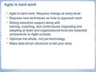 Agile Lessons Learned From the Trenches | PPTX