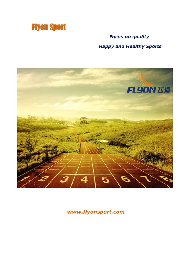 Flyon sport running track catalog PDF