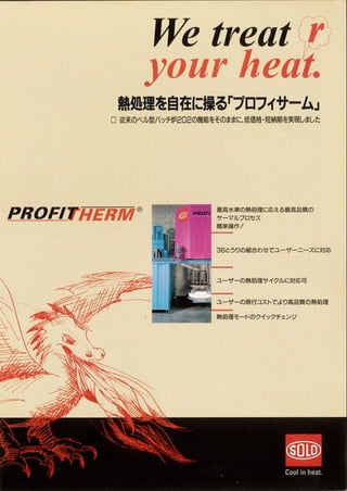 Bell type furnace SOLO Swiss Profitherm in Japan