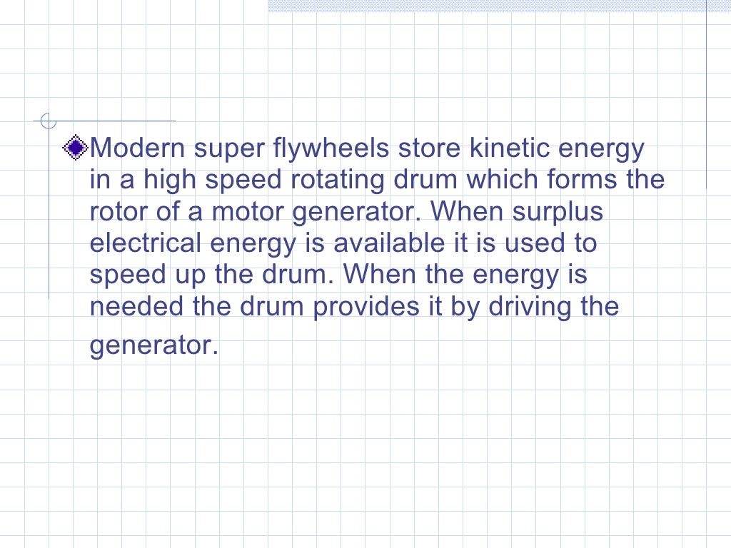 Flywheels An Alternative Energy Storage Method