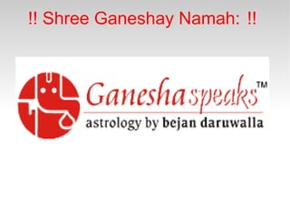 !! Shree Ganeshay Namah:  !! 