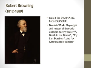 Victorian History and Literature(Novels, Poems & Drams ) | PPTX