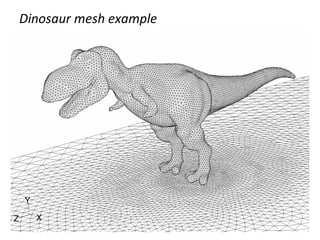 Dinosaur mesh example
 
