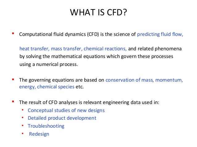 Fluid Mechanics Putational Fluid Dynamics Cfd