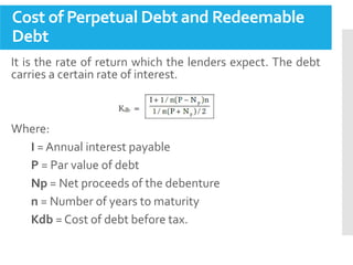 Redeemable Debts FM - Lesson 6 - Cost of Capitalization.pptx