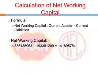 Working Capital Analysis on PRAN-RFL Company [Financial Management] | PPTX
