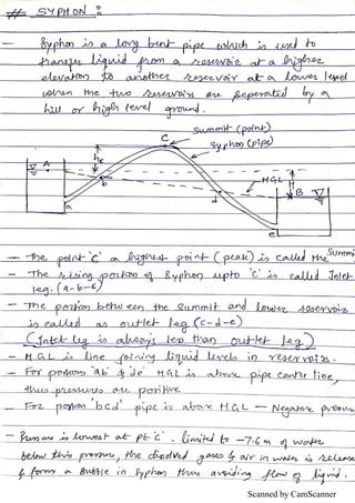 Fluid Mechanics (Unit5) - Flow Through Pipes, by Prof. Y. H. Ahire | PDF