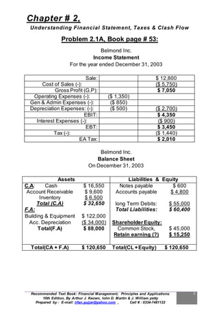 Financial management chapter 1 2-3 | PDF