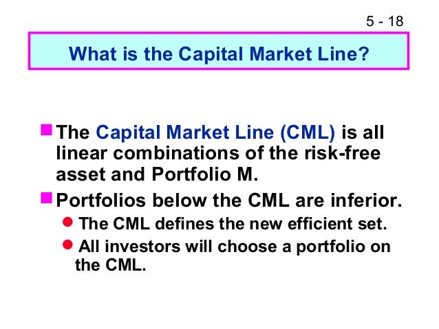 capital asset pricing model capital market line