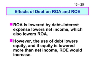Negative Roa's Fm11 ch 13 analysis of financial statements | PPT