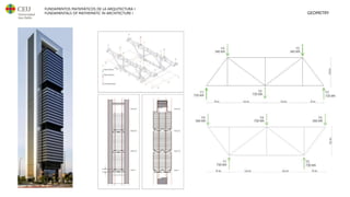 FUNDAMENTOS MATEMÁTICOS DE LA ARQUITECTURA I
FUNDAMENTALS OF MATHEMATIC IN ARCHITECTURE I GEOMETRY
 