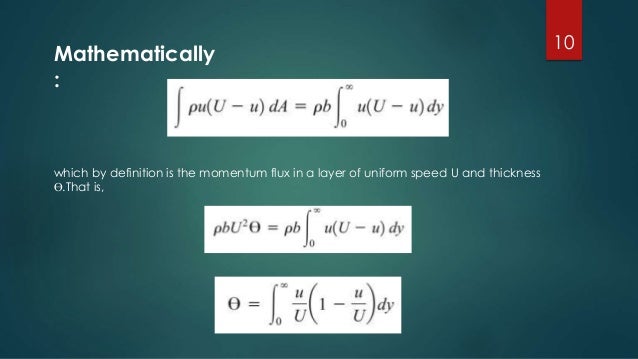 Boundary Layer Displacement Thickness & Momentum Thickness