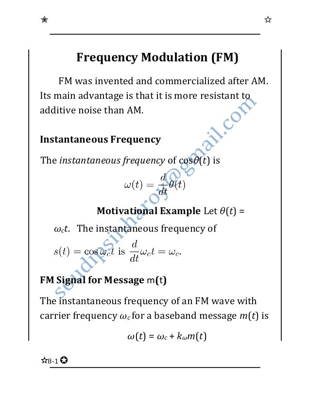 Frequency Modulation