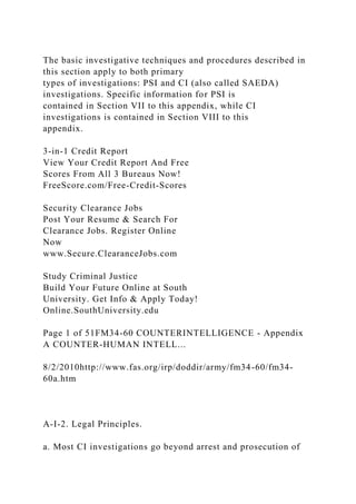 FM 34-60 Counterintelligence Chapter 5 - Counterintelligence Ana.docx