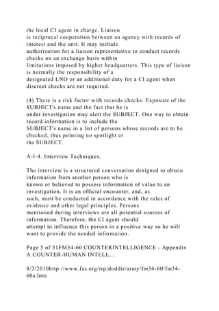 FM 34-60 Counterintelligence Chapter 5 - Counterintelligence Ana.docx