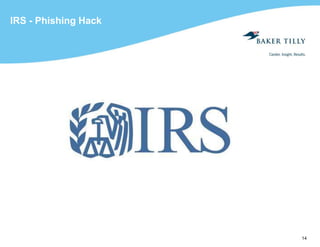 14
IRS - Phishing Hack
 
