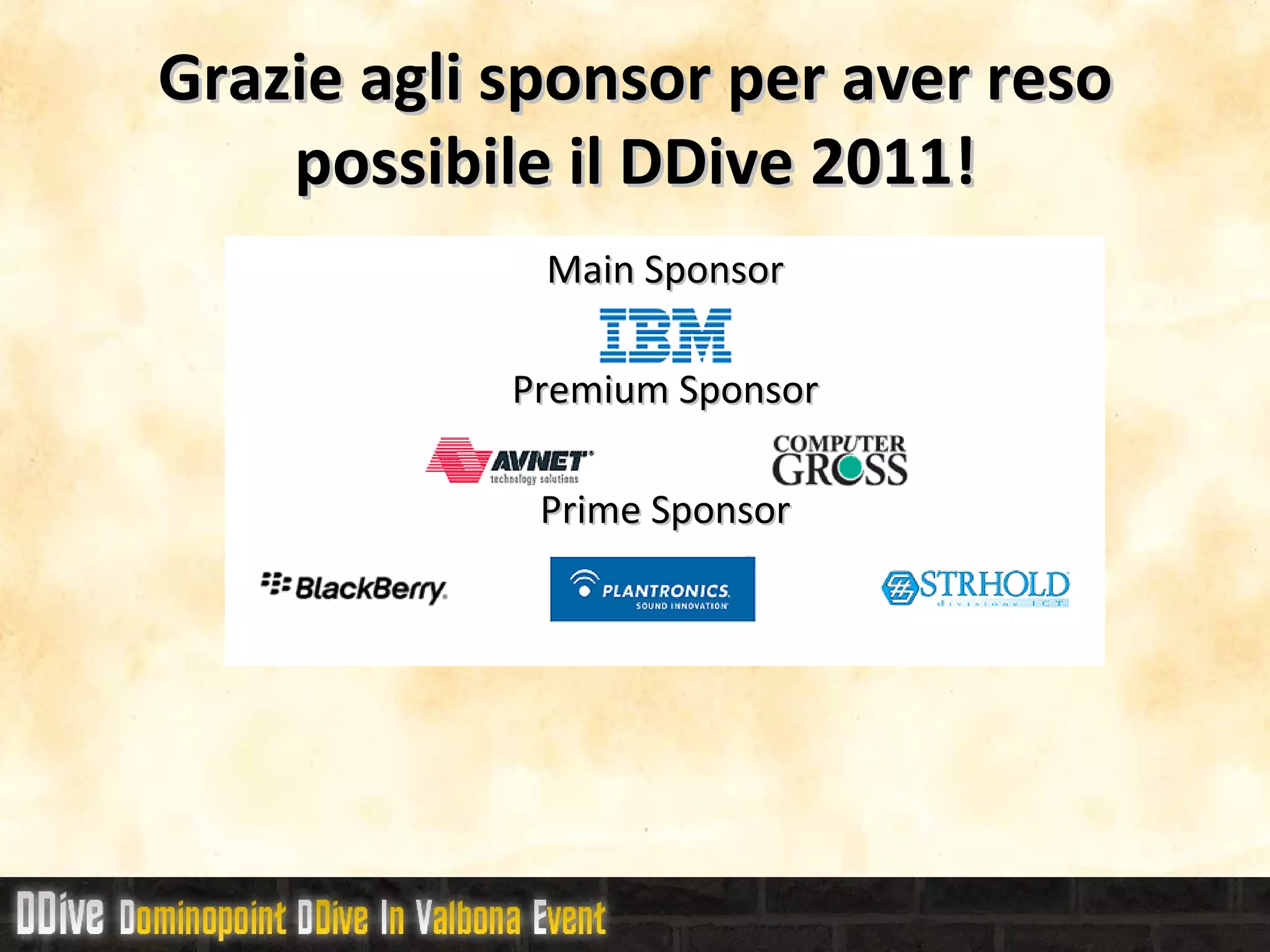 Il rovescio della medaglia si evidenzia nel fatto che, rispetto ad altre nuove tecnologie introdotte con le nuove versioni di Notes (e.g. XPages) lo sviluppo in ambiente Eclipse può risultare meno immediato da usufruire... 