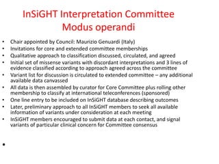 The InSiGHT-Human Variome Project Collaboration - Finlay Macrae | PPTX