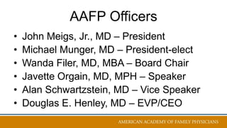 AAFP Foundation Activities at FMX