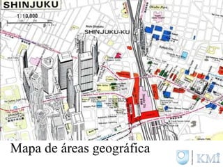 Mapa de áreas geográfica 