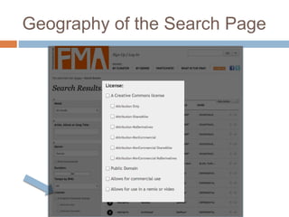 Geography of the Search Page
 