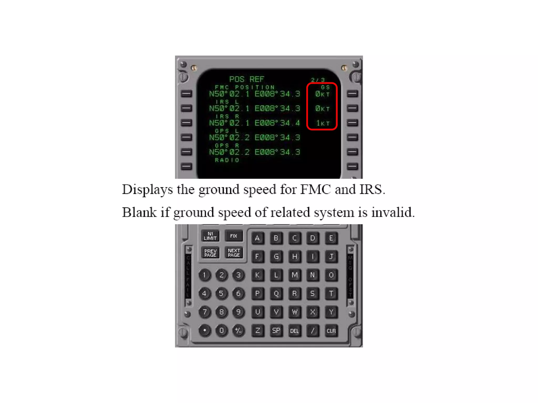On which CDU page is the ground speed displayed?
a) Progress page 1.
b) Progress Page 2.
c) Cruise page.
d) POS REF Page 2.
 