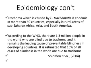 Epidemiology con't
 