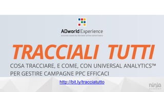 http://bit.ly/tracciatutto
 