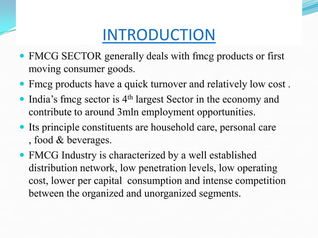 Fmcg Ppt PPT