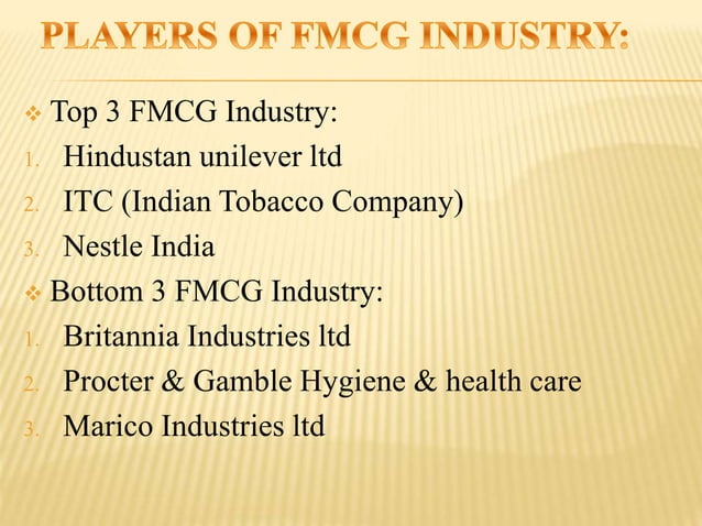 Fmcg Ppt