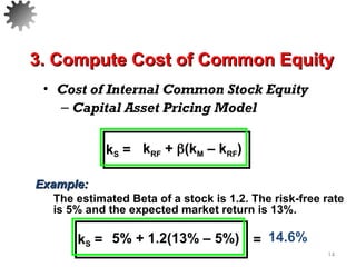 Estimated Capital Example FM_Chapter_5_&_6,_Cost_of_Capital_&_Capital_Budgeting.ppt