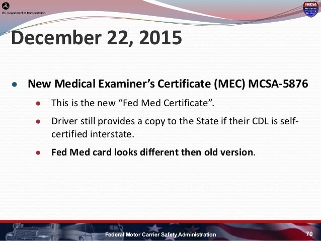 hni u fmcsa update mer form mcsa 5875