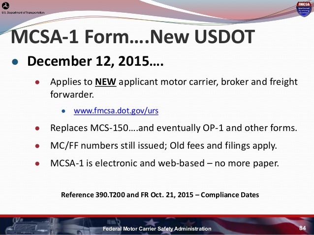 hni u fmcsa update fmcsa inspection form