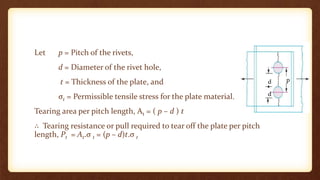 Pitch In Rivets Fmd riveted joints | PPTX