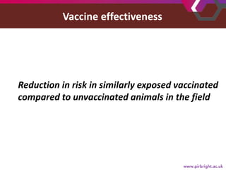 Foot-and-mouth disease: Control and vaccination