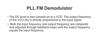 FM demodulation using PLL | PPTX