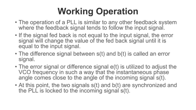 FM demodulation using PLL | PPT
